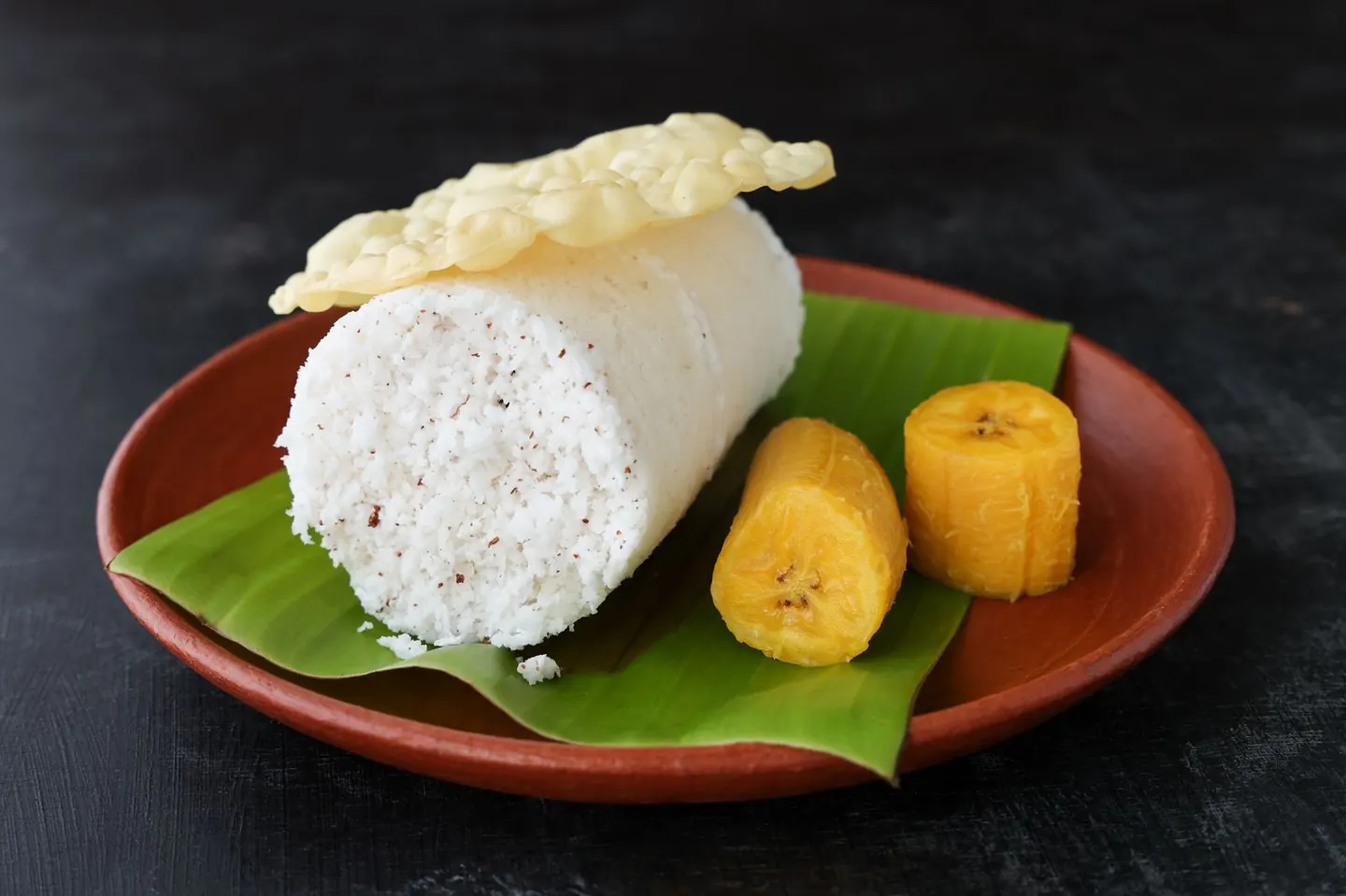 Puttu with kadala curry