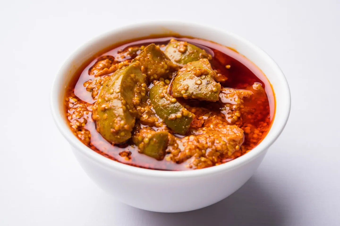 Homemade mango pickle