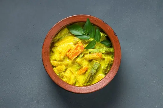 Avial, mixed vegetables in coconut